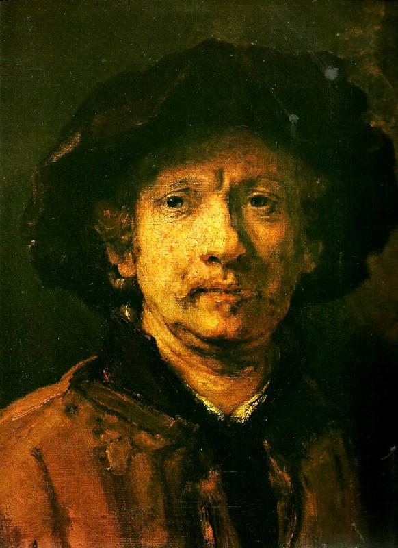 Rembrandt van rijn sjalvportratt oil painting image